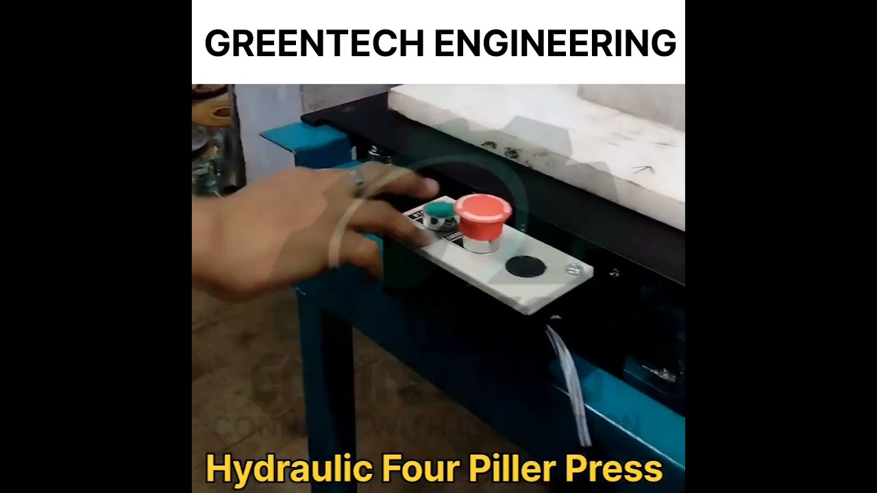 Hydraulic Four Pillar Press With Sliding Bed 