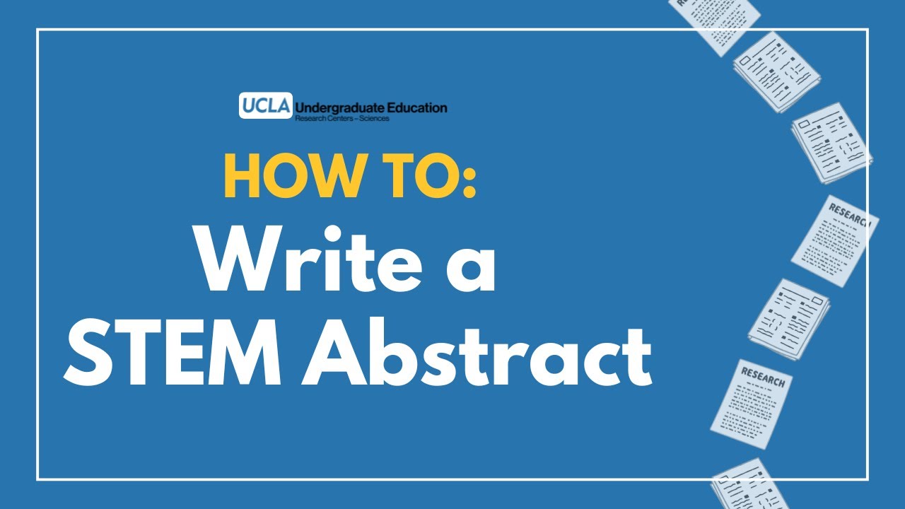 Writing a STEM Abstract - YouTube