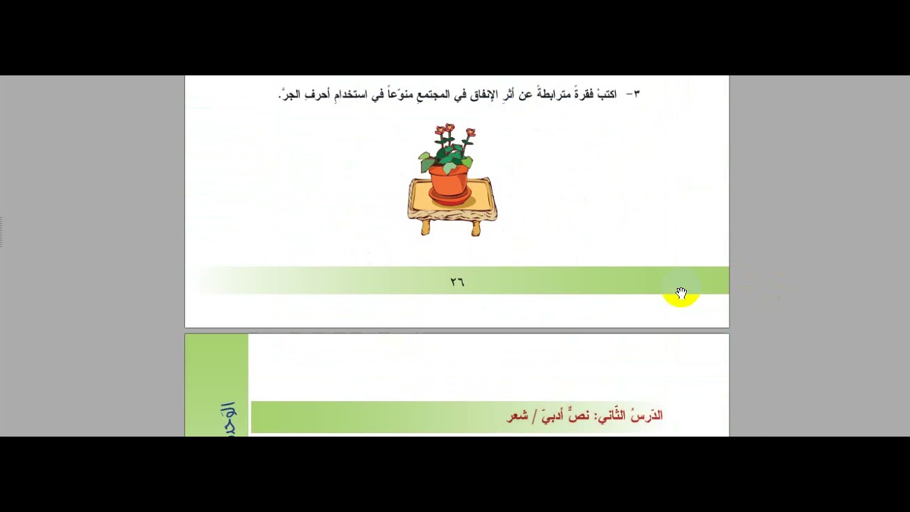 مراجعة الفصل الثاني للصف التاسع  الجزء 1