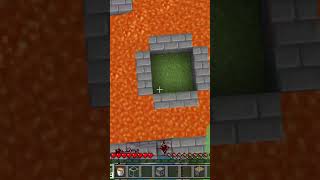lava dodge slime block clutch #minecraft