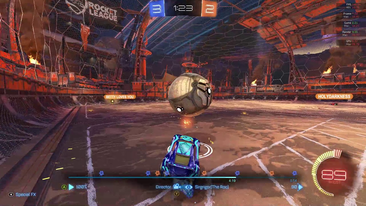 Rocket League backboard