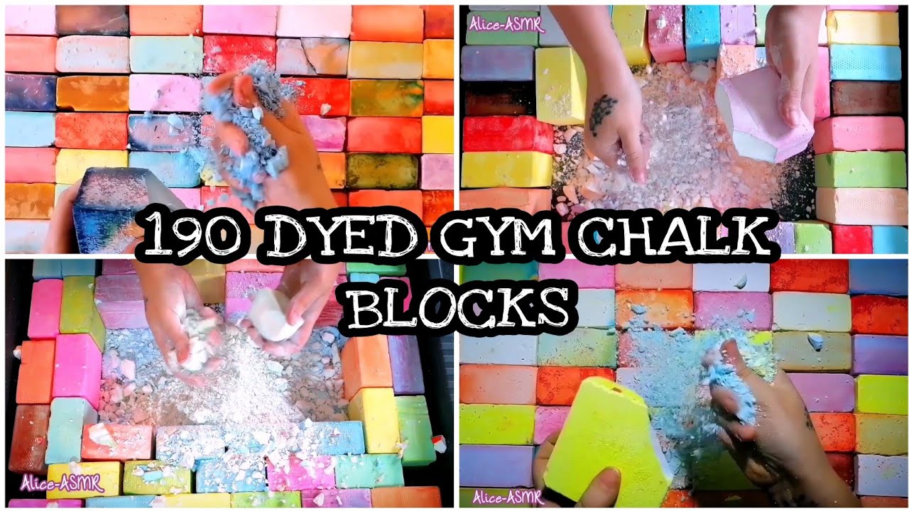 190 DYED GYM CHALK BLOCKS, Celebration Video Edit