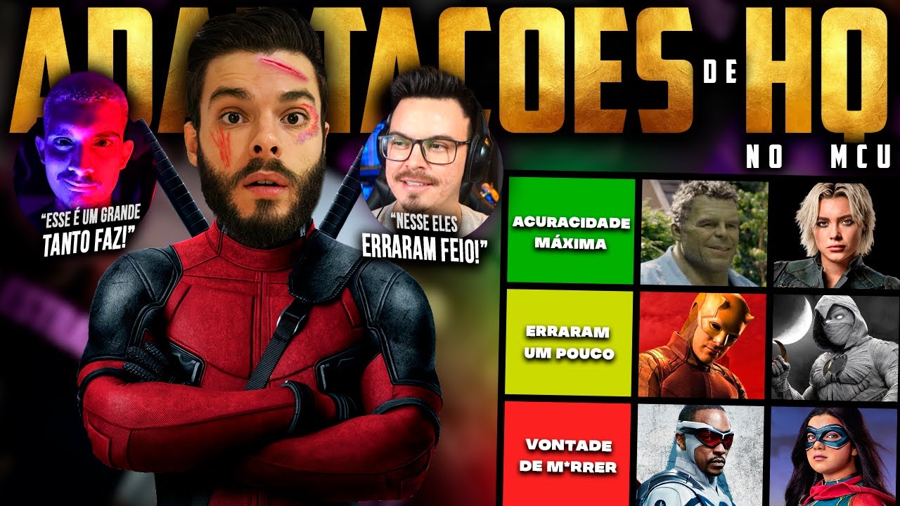 As MELHORES (e piores) ADAPTAÇÕES do MCU | Tier Rafa #33 (feat. Spencer e Rino Félix)