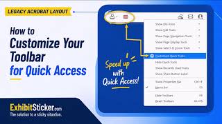 Customize Your Toolbar for Quick Access (Legacy Acrobat View)