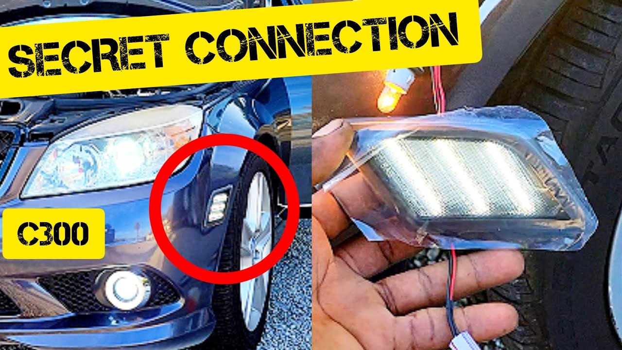 Led modification on 2010 mercedes benz c300 DIY - YouTube