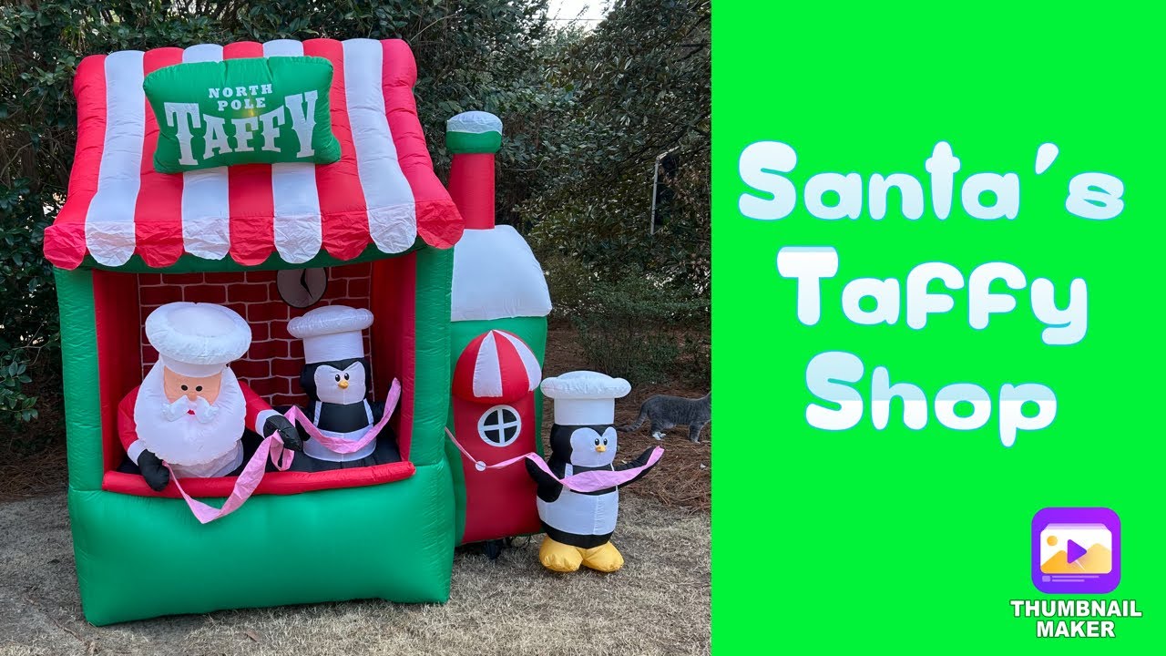 Gemmy 7ft “Santa’s Taffy shop” inflatable review