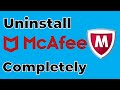 How to Uninstall McAfee Antivirus Completely | Uninstall McAfee Security Endpoint or LiveSafe