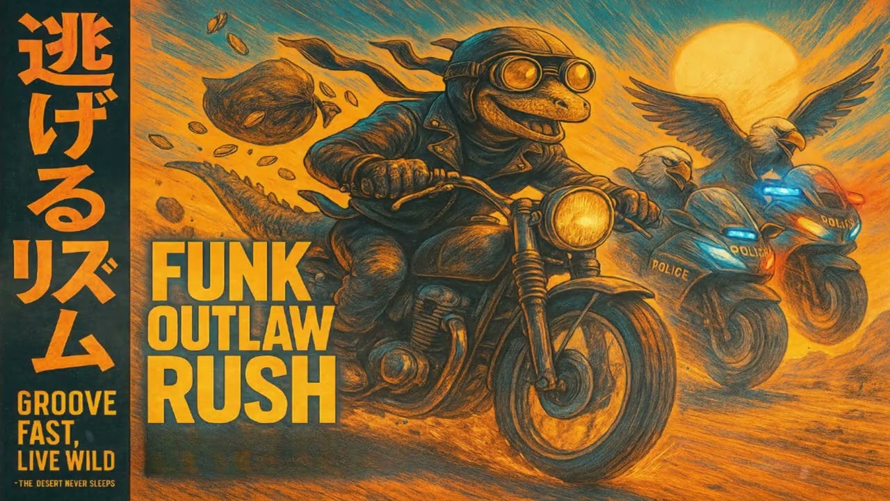🔥 𝗟𝗜𝗭𝗔𝗥𝗗 𝗢𝗡 𝗧𝗛𝗘 𝗠𝗢𝗩𝗘 蜥蜴の逃走 | Laid-back Funk Ride | Lo-fi, Jazz, Chill Session