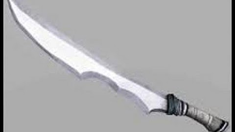 Maya tutorial:How to model a sword