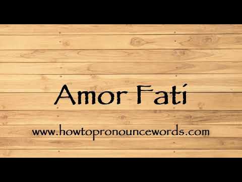 How To Pronounce Amor Fati ? How To say Amor Fati New Video - YouTube