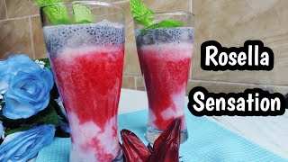 ROSELLA SENSATION | RESEP MINUMAN SEGAR UNTUK BERBUKA PUASA