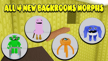 UPDATE - How To Get ALL 4 NEW MORPHS in Backrooms Morphs - ROBLOX