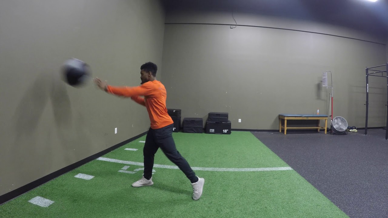 Shuffle med ball press YouTube