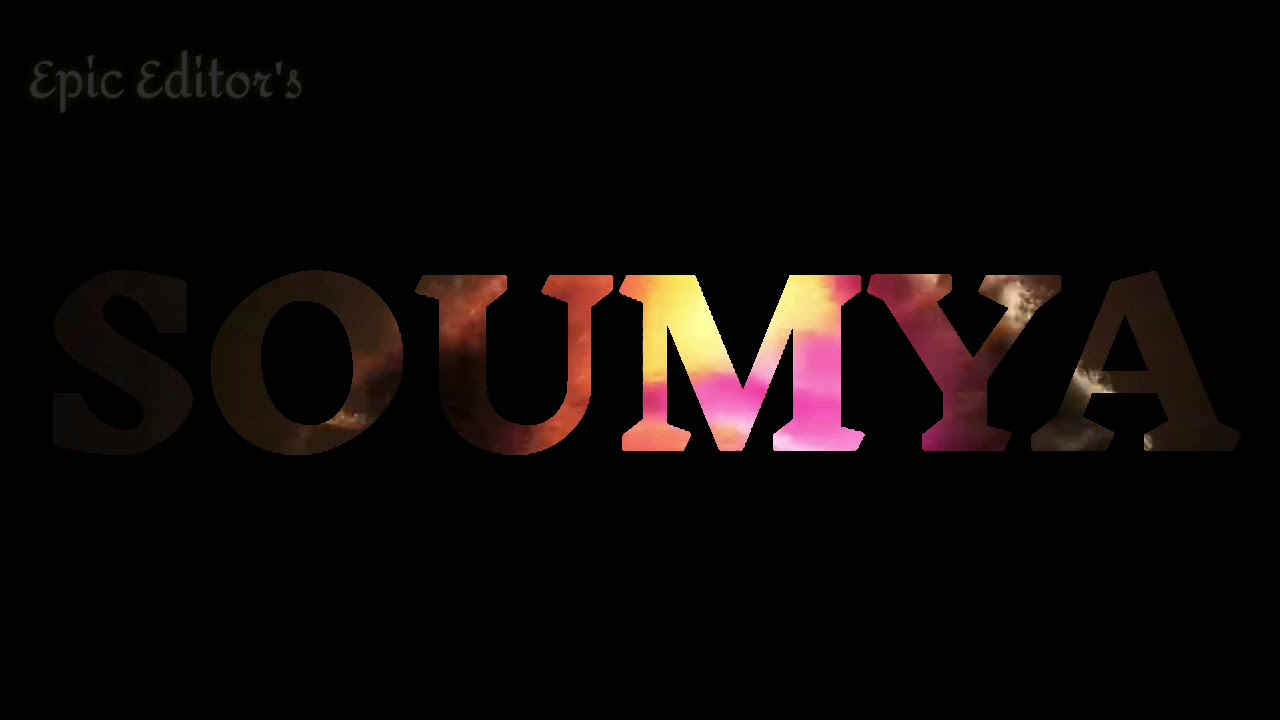 Stylish name 'SOUMYA' - YouTube