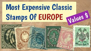 Most Expensive Stamps Of Europe Most Valuable Clic European Stamps Values