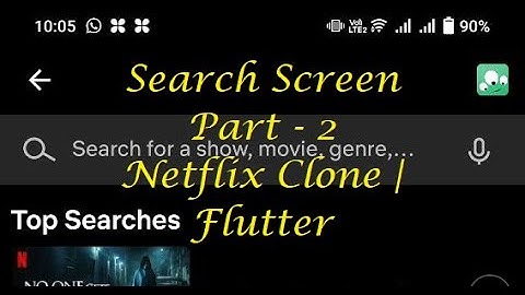 Search Screen PART 2 | Final | Netflix Clone UI using Flutter | In One GO | Watch In 2x Speed |