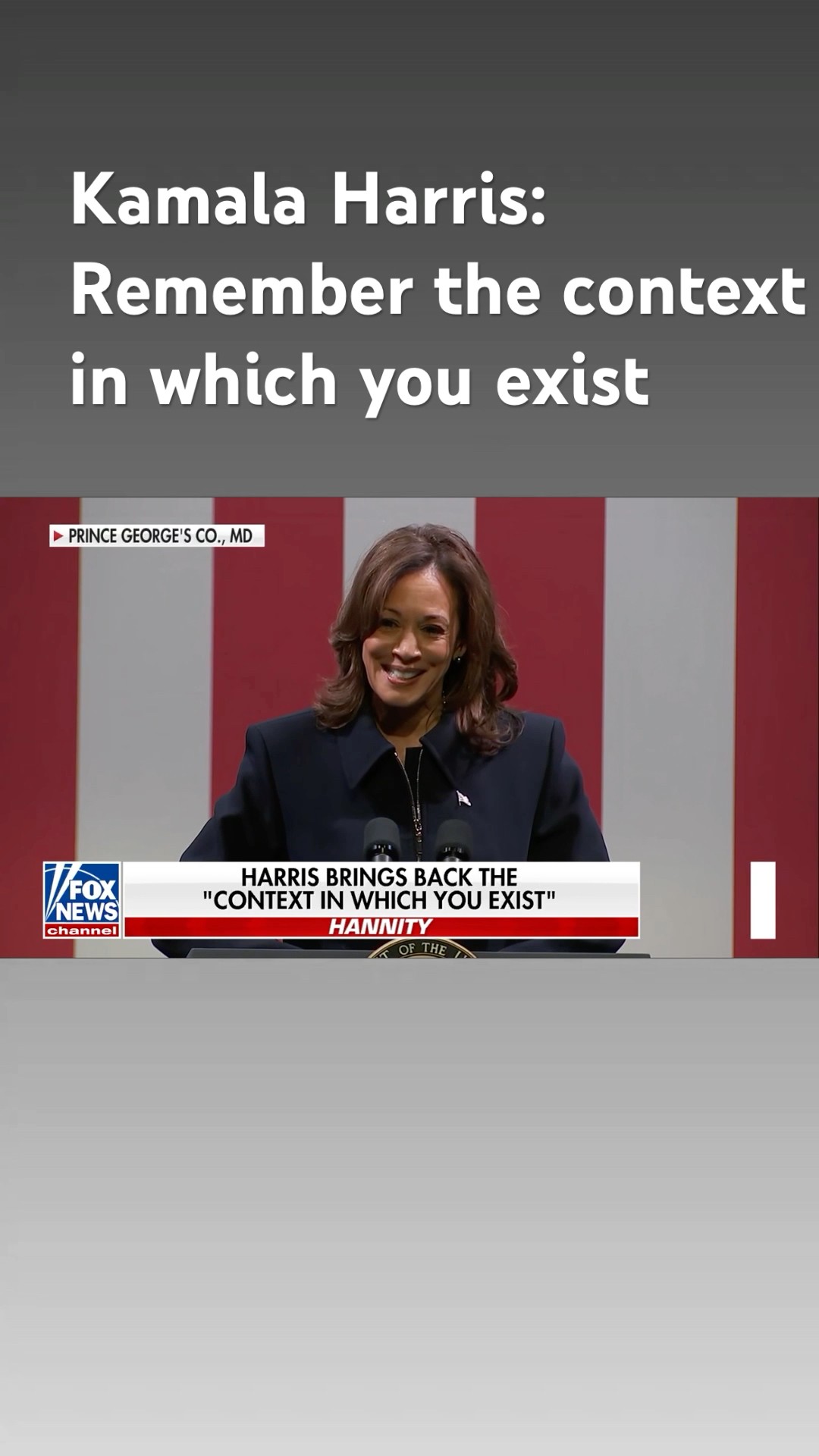 Sean Hannity: Kamala Harris' word salads are back