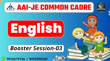 ENGLISH | BOOSTER | SESSION 03 AAI-JE COMMON CADRE | AAI JE CC BEST COURSES | CAREER WAVE