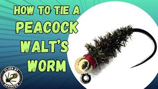 How to Tie a Simple Peacock Walt’s Worm (Easy Beginner Fly)