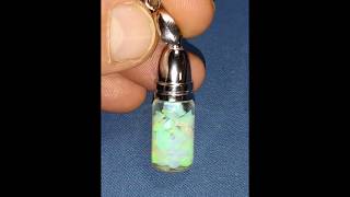 Australian Andamooka Floating Crystal Opal Vial, Ac V-800