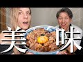 【グルメ】デカイ！うまい！牛カルビをいただいたので丼にして食う！【国際カップル】