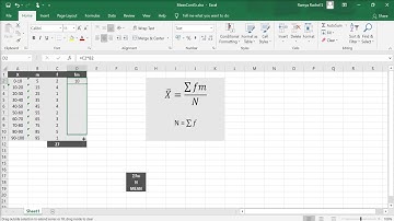 Calculate Mean in Excel | Continuous Series