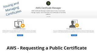 AWS Certificate Manager - Requesting a Public SSL Certificate || AWS Tutorial