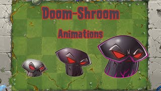 Petaseta Todas sus Animaciones y Texturas - Doom-shroom All Animations PvZ 2