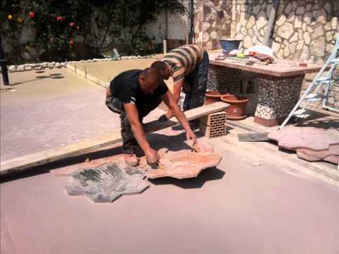 Cemento stampato 3385789554 0681107380 € 30,00 al mq youtube Cemento stampato opinioni