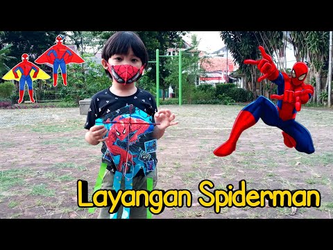 Main layangan karakter terkecil didunia I karakter spiderman dan cars