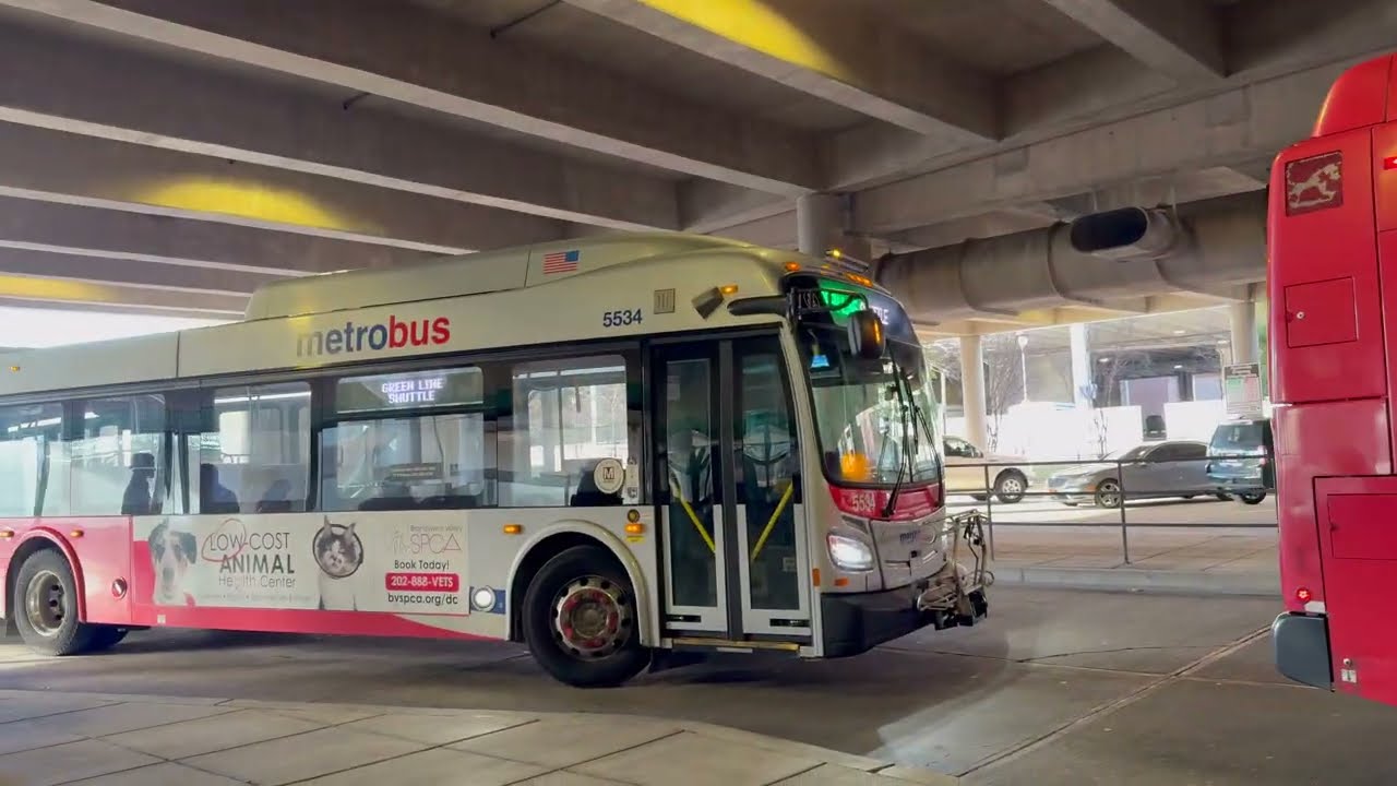 WMATA 2021 New Flyer XD60 5534 on the Green Line Shuttle Ride