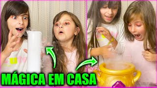 Como fazer mágica em casa com as crianças | Jéssica Godar e Laurinha e Helena e Gabriel