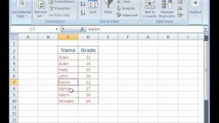 Grade 7 | Microsoft Excel | Soft & Filter