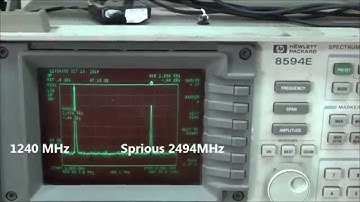 1 2GHz filter  with 1.2GHz videoTX Test
