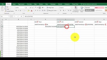 Solved - Add Hours- Minutes - seconds to  Date Time Stamp In Excel