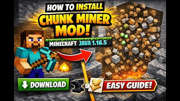 How to Download & Install Chunk Miner Mod in Minecraft Java Edition | Easy Guide ⛏️🔥|| RASH MODS