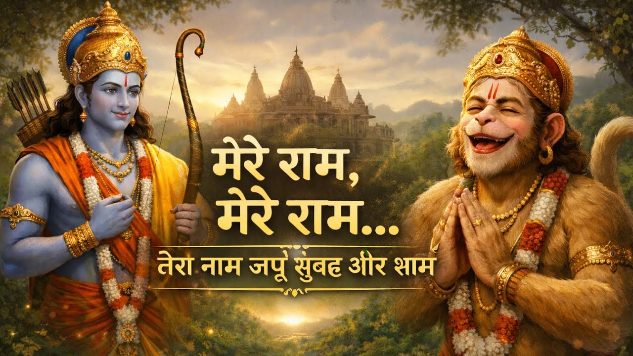 मेरे राम मेरे राम | Subah Shaam Ram Naam Bhajan | Ram Bhakti Song | Shree Ram Hanuman Bhajan