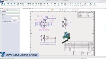 ZW3D 2022 (CAD) : Drawing Table Improvements