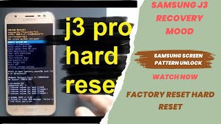 Hard Reset Samsung Galaxy J3 Pro🔓 | samsung galaxy j3 2017 factory reset | J3 screen lock pattern