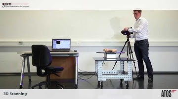 ATOS Compact Scan in use   Workflow of measuring medium size objects and representing Touch Probe