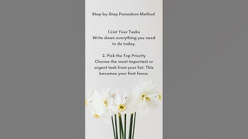 How to Use the Pomodoro Technique to Prioritize Tasks and Stay Productive All Day #inspiredliving