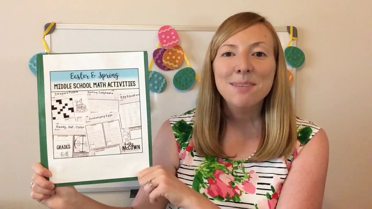 easter spring middle school math activities youtube
