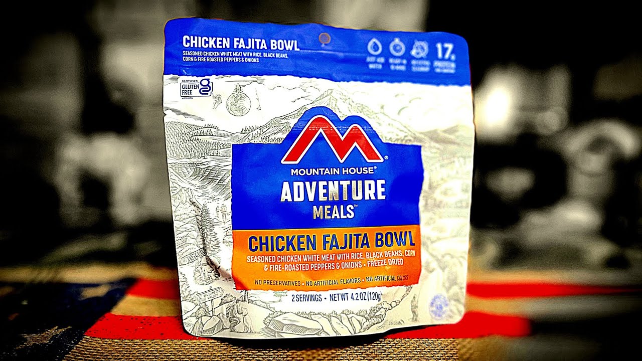 Mountain House Meals l Chicken fajita bowl YouTube