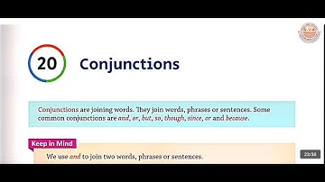 Class 3 || Conjunctions || Chapter 20 || Everyday English Grammar