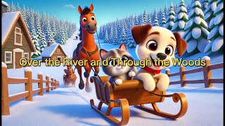 Over the River and Through the Woods | Sing Along with Puppy & Kitten | Most Popular Nursery Rhymes