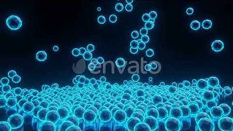 3D Animation of falling spheres | Motion Graphics - Envato elements