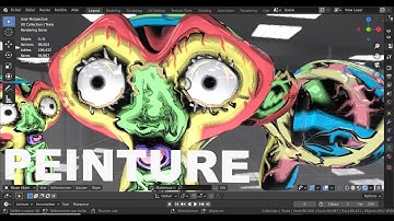 Peinture Blender 2,90 Français Tutoriel Svm6 Volet N°1(  réussir une belle peinture)