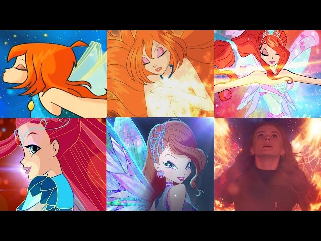 ALL BLOOM TRANSFORMATIONS UP TO NETFLIX | FATE: The Winx Saga VS Original Winx Club Comparison class=