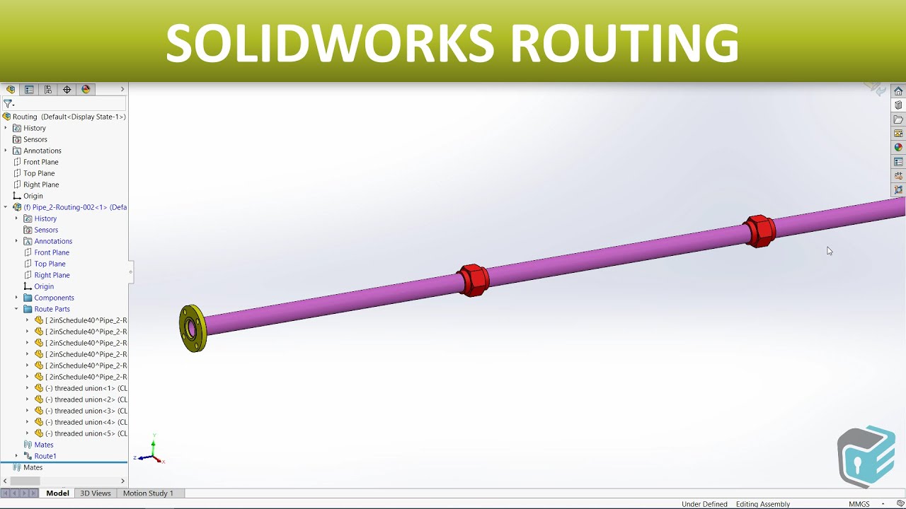 SOLIDWORKS Routing Use Weld Gaps Use Standard Length Insert