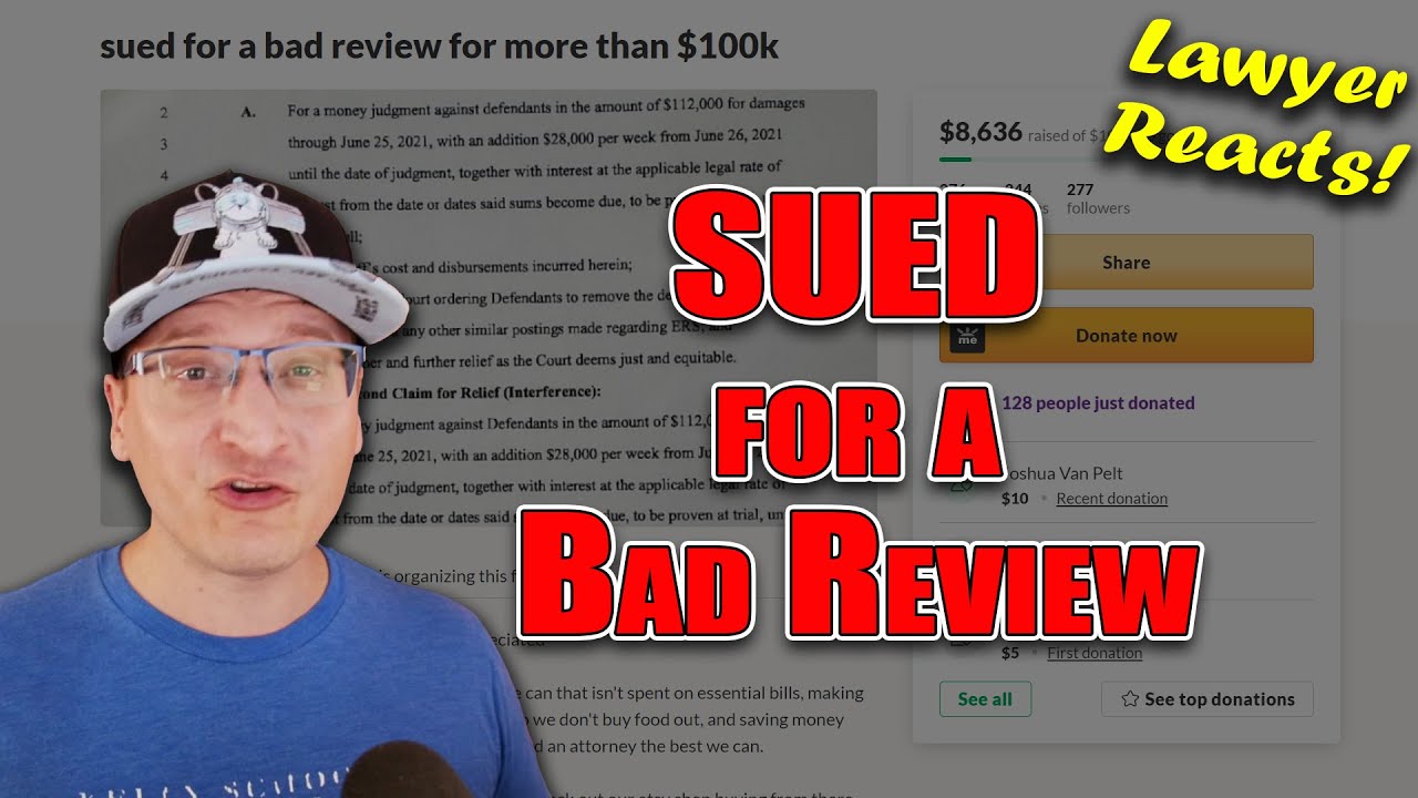 Lawyer Reacts: SUED for a Google Review